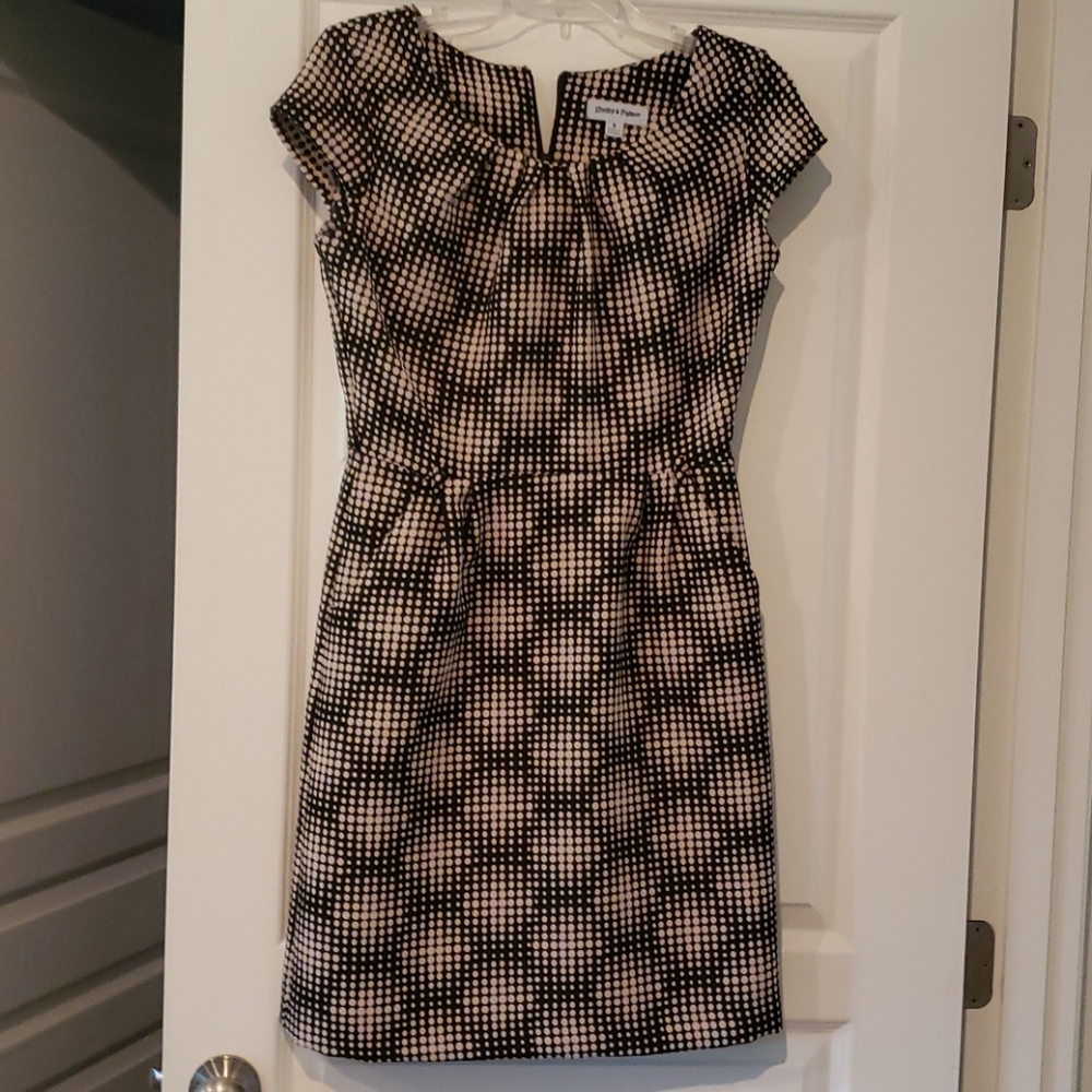 Black and beige dress